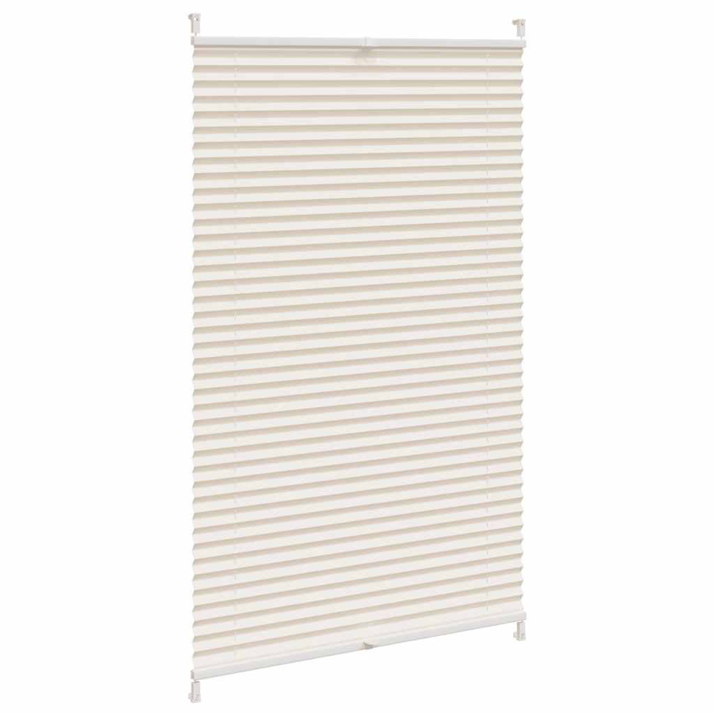 Vidaxl plissé rolgordijn 90x125cm creme
