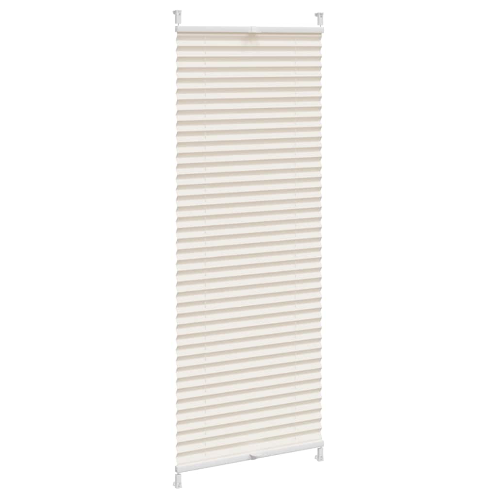 Vidaxl plisséjaloezie 40x125cm crème