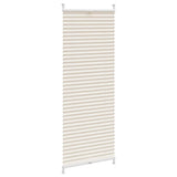 Vidaxl plisséjaloezie 40x125cm crème