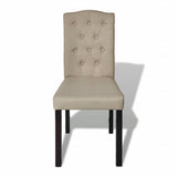 Vidaxl eetkamerstoelen 4 st stof camel