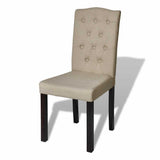 Vidaxl eetkamerstoelen 4 st stof camel