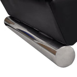 Vidaxl chaise longue kunstleer zwart