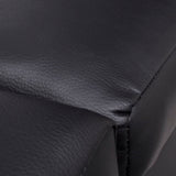 Vidaxl chaise longue kunstleer zwart