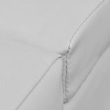 Vidaxl chaise longue kunstleer wit
