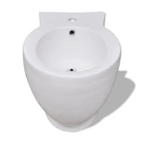 Vidaxl stojący bidet wokół ceramicznej bieli