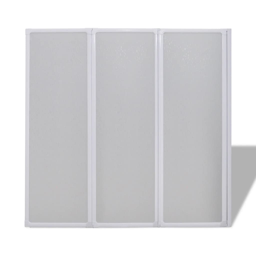 Vidaxl bath screen 3 panels foldable 117 x 120 cm