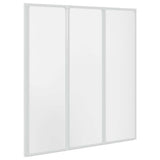 Vidaxl badscherm 3 panelen vouwbaar 141 x 132 cm