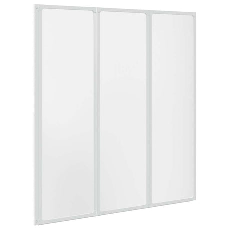 Vidaxl badscherm 3 panelen vouwbaar 141 x 132 cm