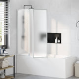 Vidaxl badscherm 3 panelen vouwbaar 141 x 132 cm