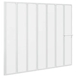 Vidaxl douche en badscherm 140 x 168 cm 7 panelen met handdoekrek