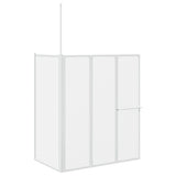 Vidaxl badwand l-vormig 4 panelen inklapbaar 70x120x137 cm