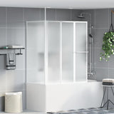 Vidaxl badwand l-vormig 4 panelen inklapbaar 70x120x137 cm
