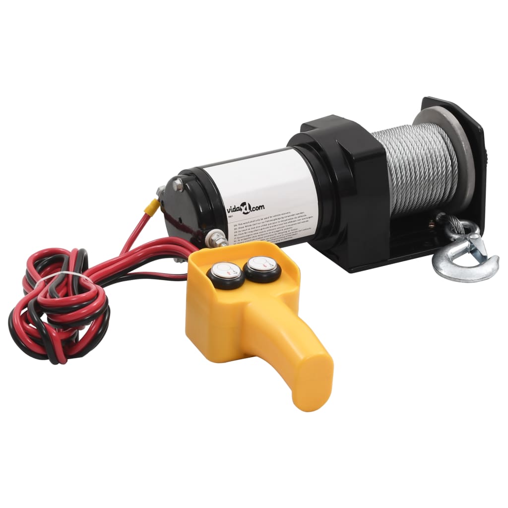 Vidaxl Electric Winch 12V 907 kg med fjernbetjening