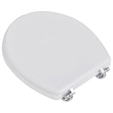 Vidaxl toiletbril simpel ontwerp mdf wit