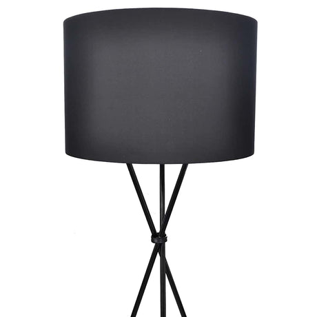 Vidaxl lampenkap voor vloerlamp met hoge standaard zwart