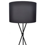 Vidaxl lampenkap voor vloerlamp met hoge standaard zwart