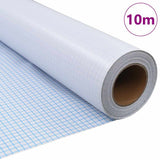 Vidaxl raamfolie mat 0,9x10 m pvc grijs