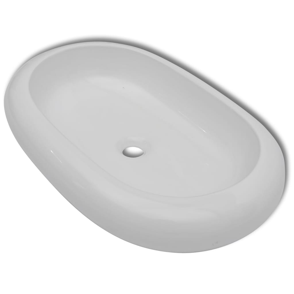 Vidaxl Luxury keramic Sink Oval 63 x 42 cm (bílá)