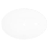 Vidaxl wastafel ovaal 40x33 cm keramiek wit