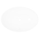 VidaXL Washbasin Oval 40x33 cm Ceramic White