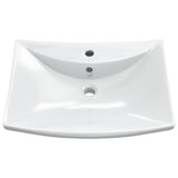 VidaXL Washbasin with landing and crane hole rectangular ceramics