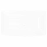 Vidaxl luxe keramische rechthoekige wasbak 71 x 39 cm (wit)