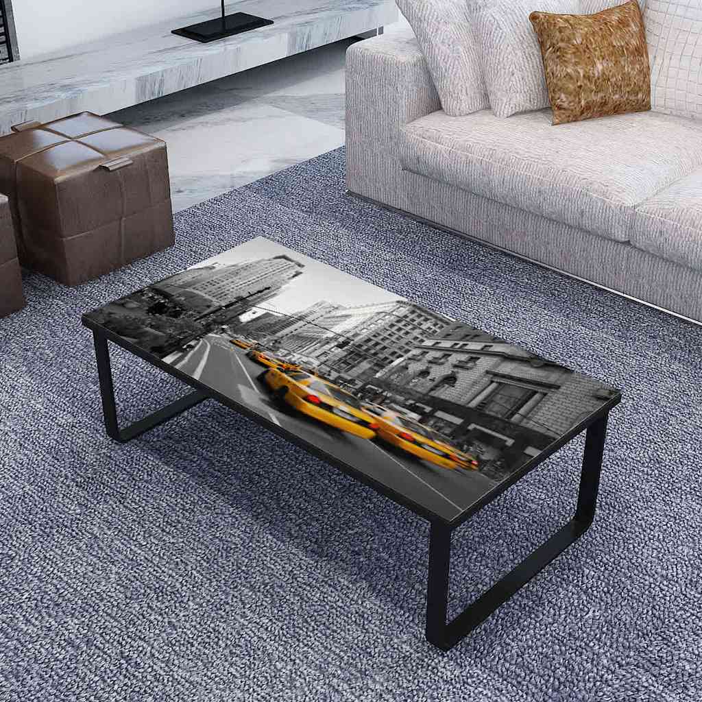 Vidaxl salontafel met glazen tafelblad rechthoekig