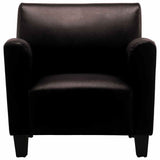 Vidaxl fauteuil kunstleer donkerbruin