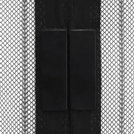 Vidaxl insectendeurgordijnen 2 st magnetisch 210x100 cm zwart