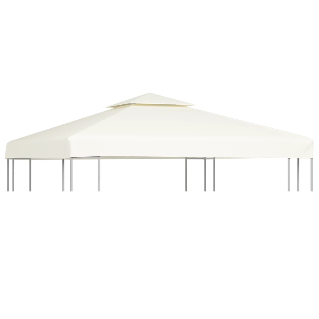 Vidaxl replacement tent cloth arbor 310 g m² 3x3 m cream white