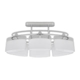 Vidaxl ceiling lamp with ellipse glass hoods 6xe14