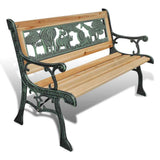 Vidaxl kindertuinbank 84 cm hout