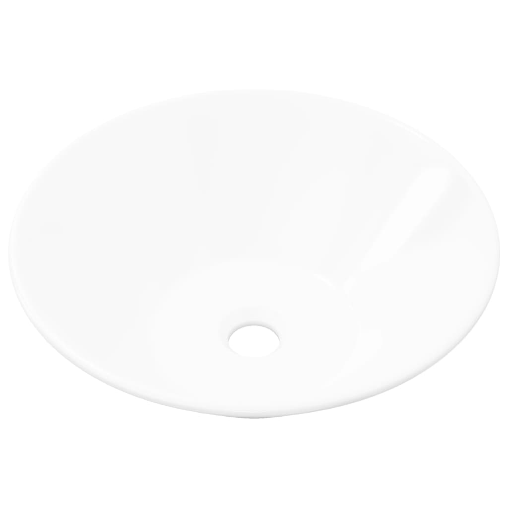 Vidaxl Ceramic Washbasin Taps (White)