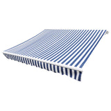 Vidaxl luifeldoek 3x2,5 m canvas blauw en wit