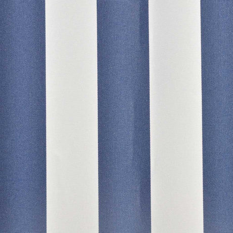 Vidaxl vervangingsdoek voor luifel 400x300 cm polyester blauw en wit