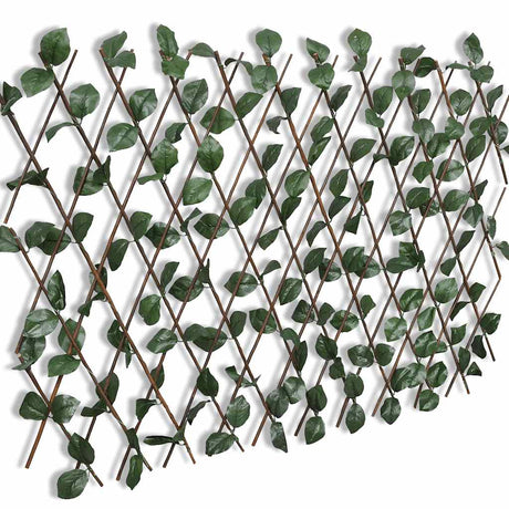 Vidaxl tuinlatwerk 5 st met kunstbladeren 180x90 cm wilg