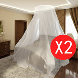 Vidaxl Mosquito Nets 2 PCS krog 56x325x230 cm