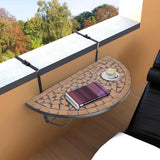Vidaxl balkontafel hangend mozaïek terracottakleurig