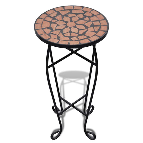 Vidaxl bijzeltafel mozaïek terracottakleurig