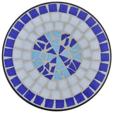 Vidaxl Bee table mosaic blue and white