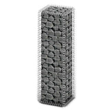 Vidaxl schanskorf met deksels 100x30x30 cm gegalvaniseerd draad