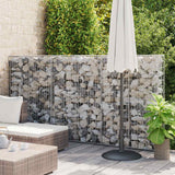 Vidaxl schanskorf met deksels 150x100x30 cm gegalvaniseerd draad