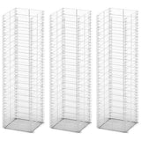 Vidaxl 3-delige schanskorfset 25x25x100 cm gegalvaniseerd draad