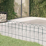 Vidaxl borderafscheiding 25x0,4 m gepoedercoat ijzer