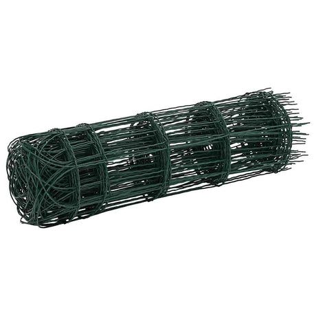 Vidaxl borderafscheiding 25x0,65 m gepoedercoat ijzer