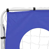 Vidaxl fotballmål med målvegg høy kvalitet 240x92x150 cm stål