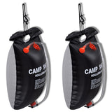 Vidaxl campingdouches 2 st solar 20 l
