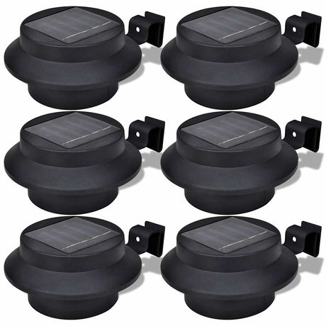 Vidaxl solar buitenlampset 6 stuks zwart