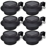 Vidaxl solar buitenlampset 6 stuks zwart