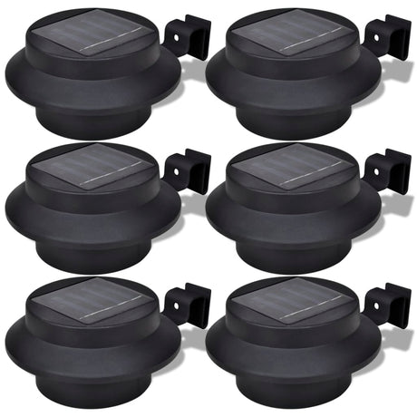 Vidaxl solar buitenlampset 6 stuks zwart